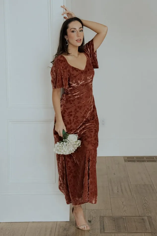 Everley Velvet Maxi Dress Cinnamon Women Baltic Born Mother Of The Bride Everley Velvet Maxi Dress Cinnamon Women Baltic Born Mother Of The Bride
