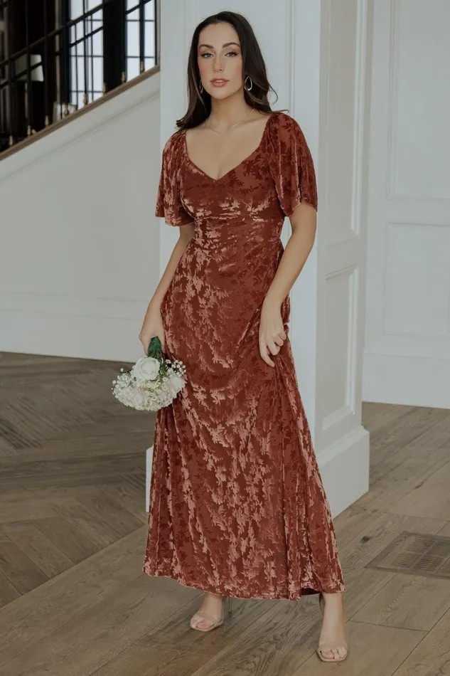 Everley Velvet Maxi Dress Cinnamon Women Baltic Born Mother Of The Bride Everley Velvet Maxi Dress Cinnamon Women Baltic Born Mother Of The Bride