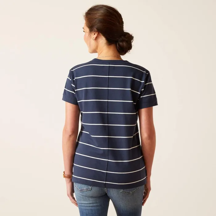 Fairford TShirt Navy Stripe Women Ariat TShirts and Tops