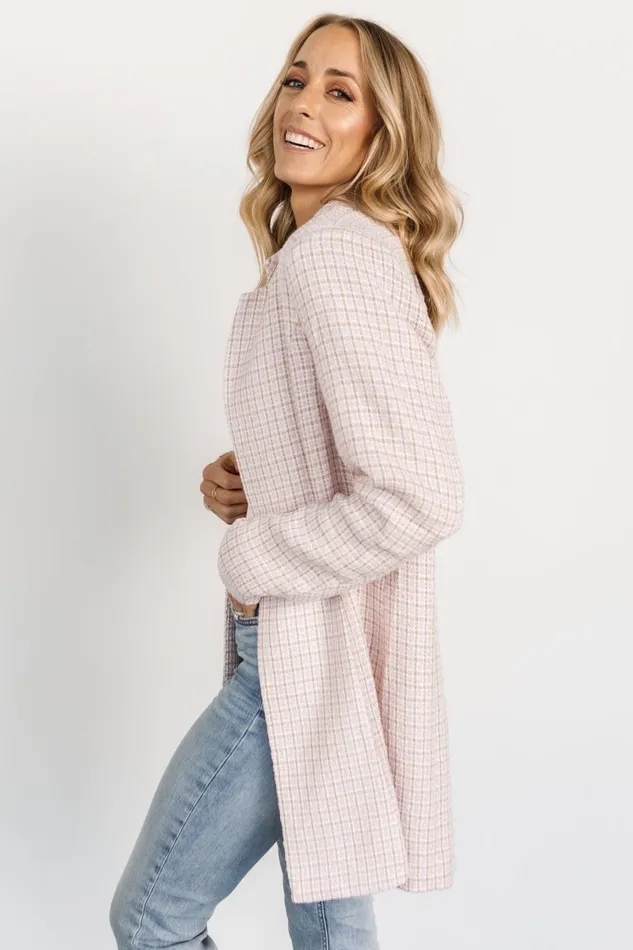 Fanny Plaid Jacket Pink Women Baltic Born Outerwear