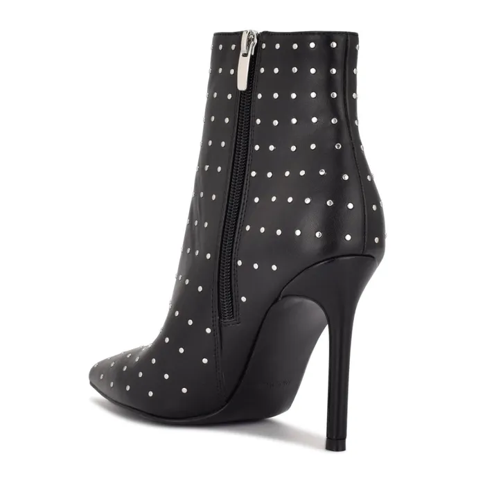 Farrah Dress Booties Black Studded Women Nine West Boots and Booties Farrah Dress Booties Black Studded Women Nine West Boots and Booties