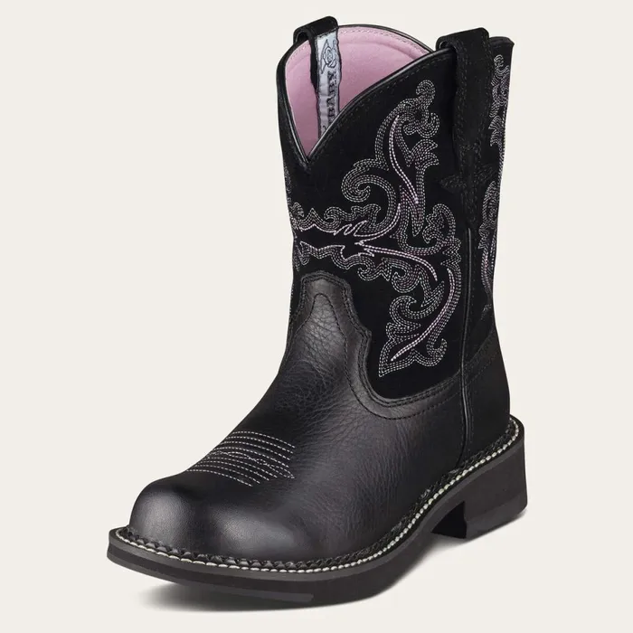 Fatbaby II Western Boot Black Deertan Women Ariat Western Boots