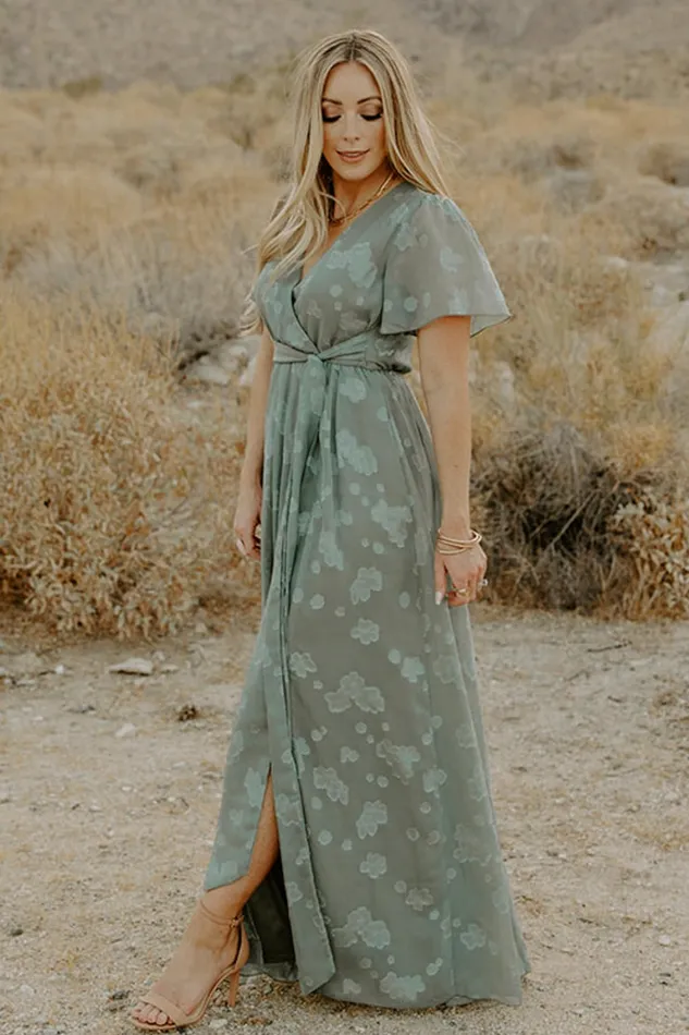 Faye Maxi Dress Eucalyptus Women Baltic Born Bump Friendly