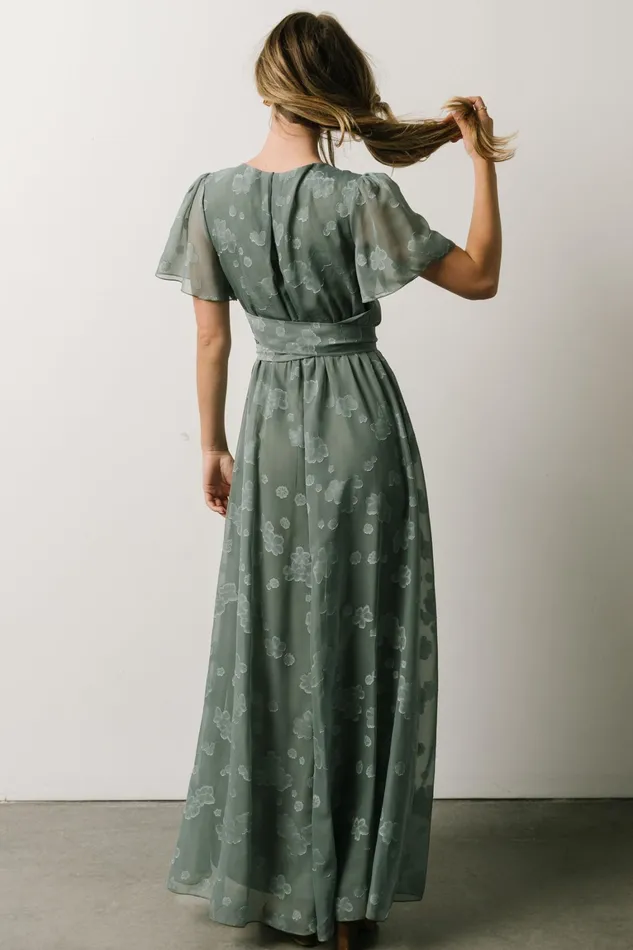 Faye Maxi Dress Eucalyptus Women Baltic Born Bump Friendly