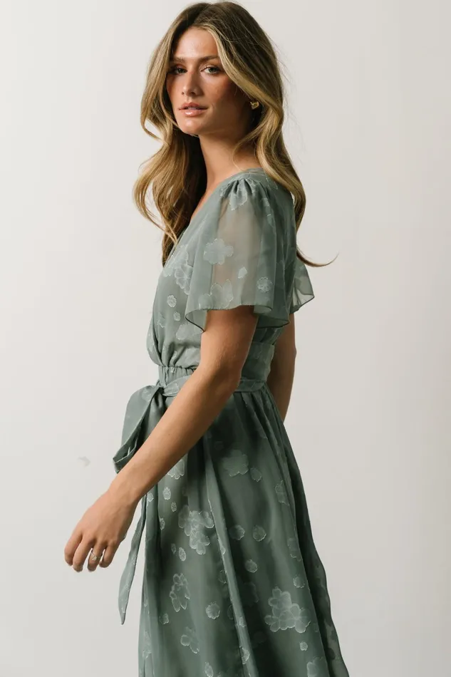 Faye Maxi Dress Eucalyptus Women Baltic Born Bump Friendly