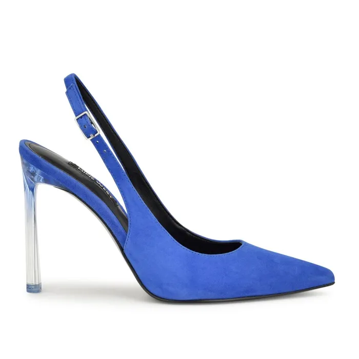 Felina Pointy Toe Slingback Pumps Dark Blue Women Nine West Slingbacks