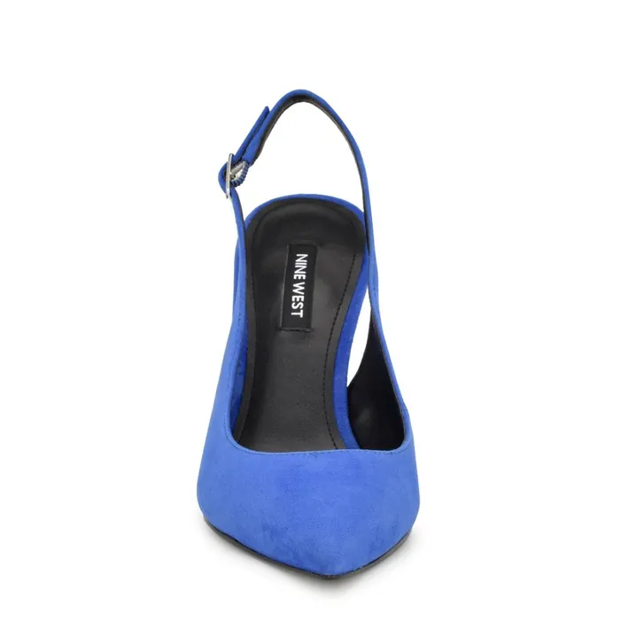 Felina Pointy Toe Slingback Pumps Dark Blue Women Nine West Slingbacks