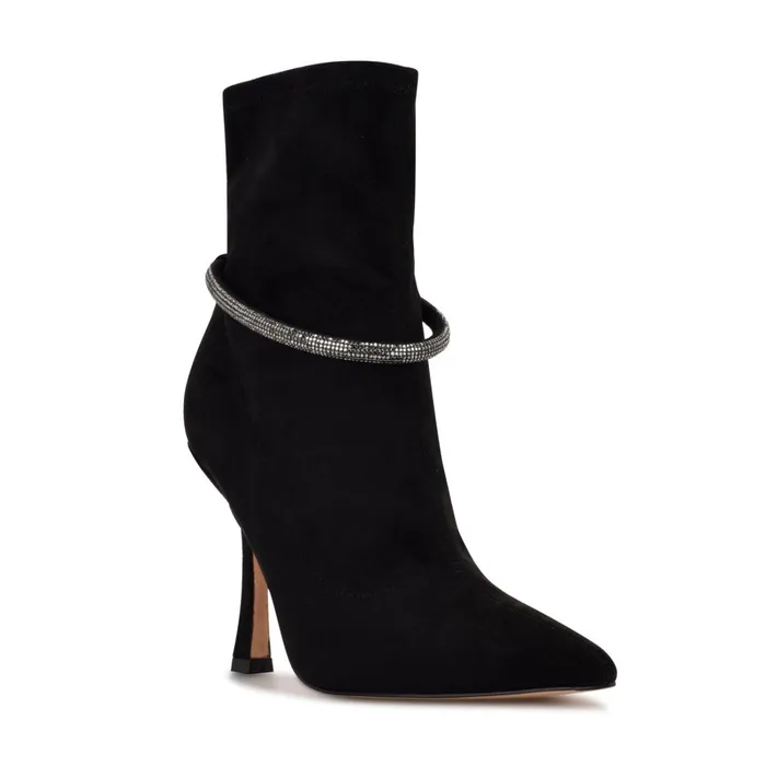 Ferba Dress Booties Black Suede Women Nine West Boots and Booties Ferba Dress Booties Black Suede Women Nine West Boots and Booties