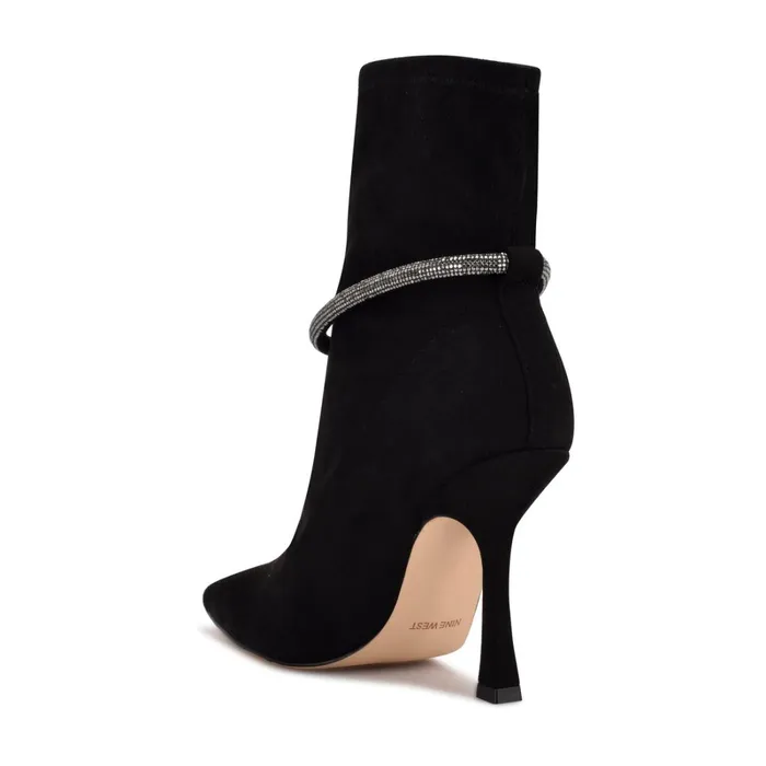 Ferba Dress Booties Black Suede Women Nine West Boots and Booties Ferba Dress Booties Black Suede Women Nine West Boots and Booties