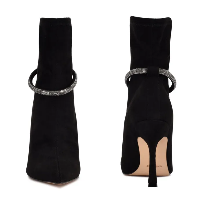 Ferba Dress Booties Black Suede Women Nine West Boots and Booties Ferba Dress Booties Black Suede Women Nine West Boots and Booties