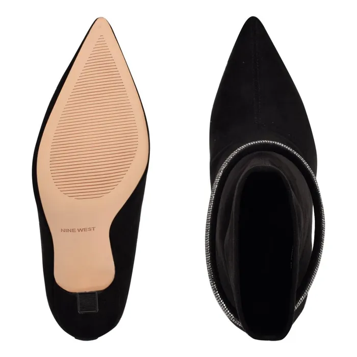 Ferba Dress Booties Black Suede Women Nine West Boots and Booties Ferba Dress Booties Black Suede Women Nine West Boots and Booties