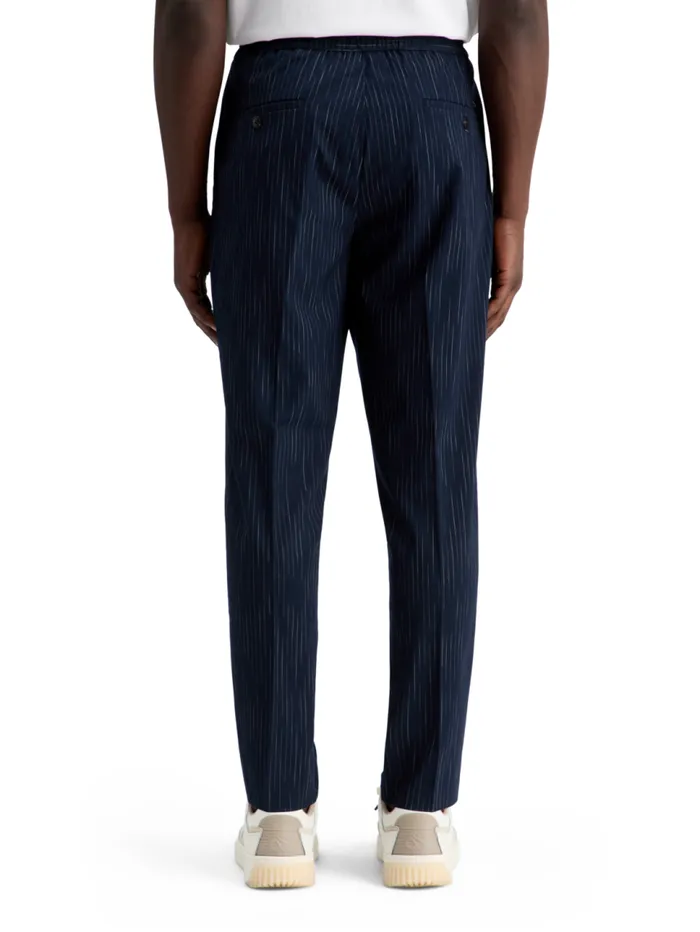 Finch spacedye Pinstripe Jogger Night Blue Pinstripe Men Scotch and Soda Pants Finch spacedye Pinstripe Jogger Night Blue Pinstripe Men Scotch and Soda Pants