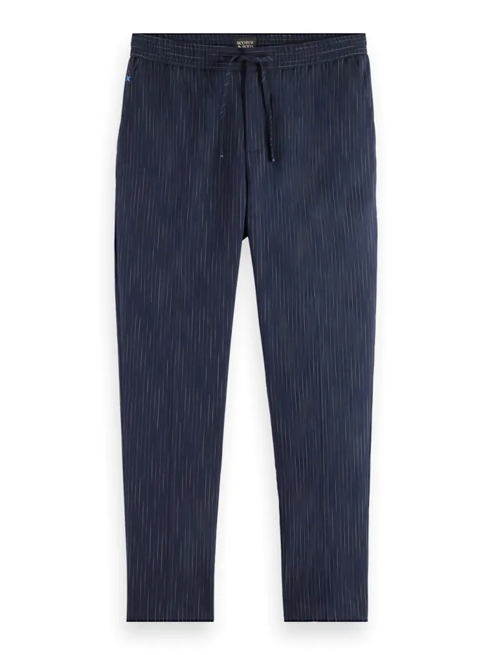 Finch spacedye Pinstripe Jogger Night Blue Pinstripe Men Scotch and Soda Pants Finch spacedye Pinstripe Jogger Night Blue Pinstripe Men Scotch and Soda Pants