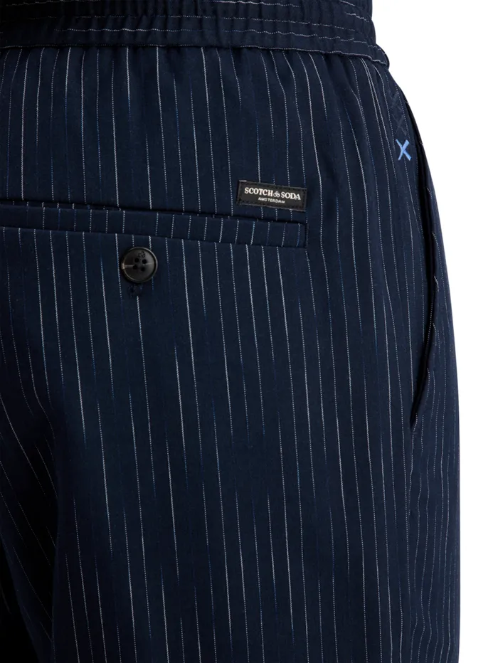 Finch spacedye Pinstripe Jogger Night Blue Pinstripe Men Scotch and Soda Pants Finch spacedye Pinstripe Jogger Night Blue Pinstripe Men Scotch and Soda Pants