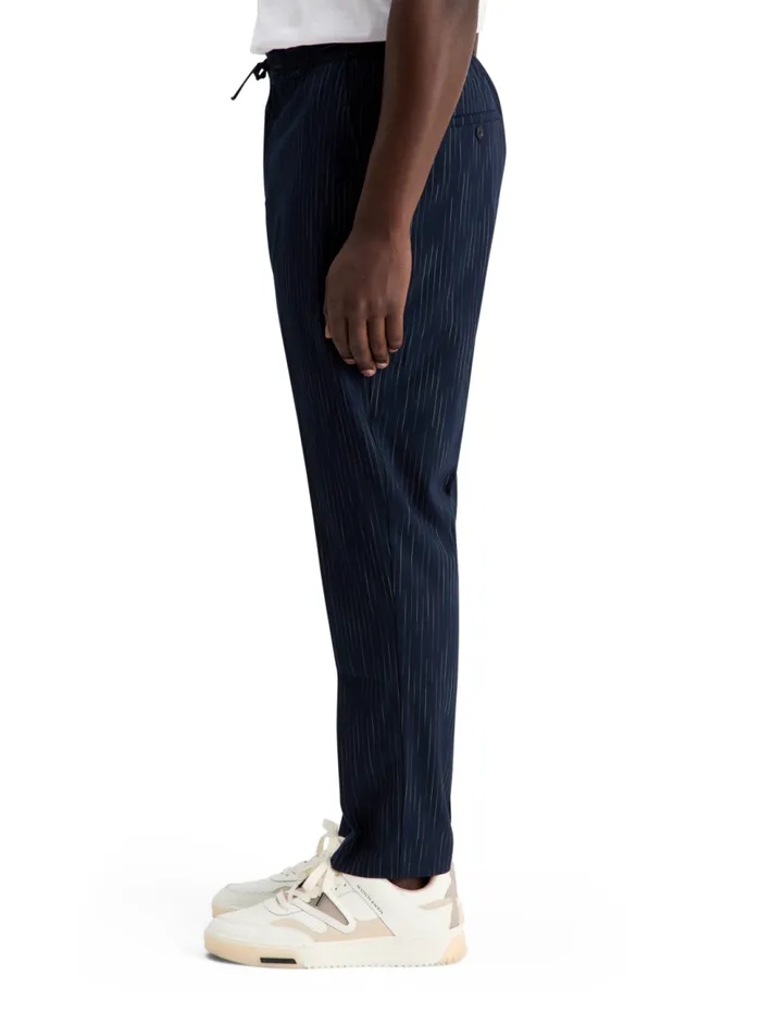 Finch spacedye Pinstripe Jogger Night Blue Pinstripe Men Scotch and Soda Pants Finch spacedye Pinstripe Jogger Night Blue Pinstripe Men Scotch and Soda Pants