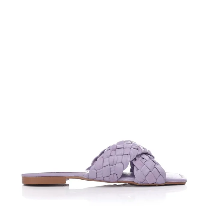 Flat Sandals Women Moda In Pelle Adelii Grey Leather
