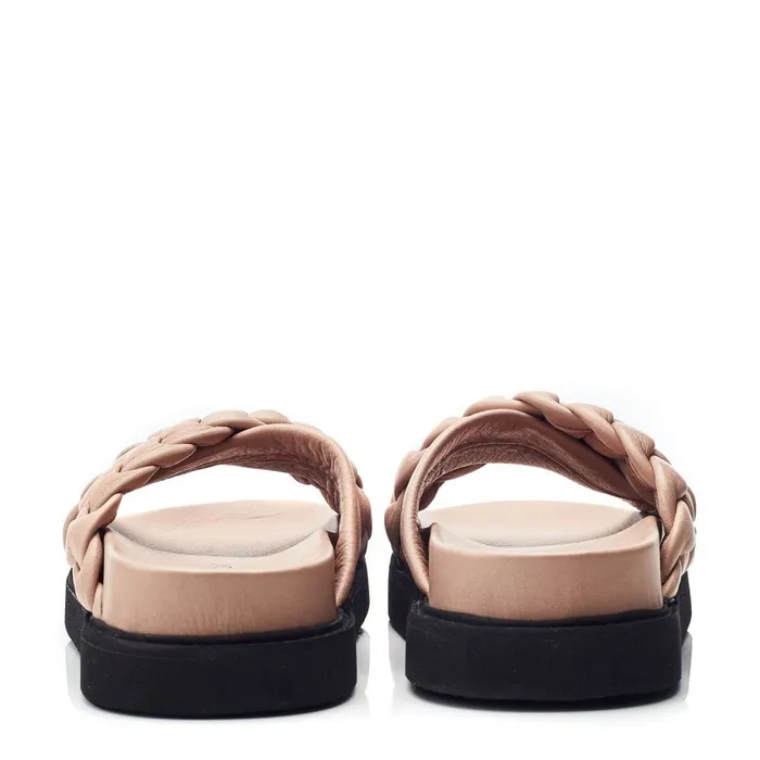 Flatform Sandals Women Moda In Pelle Shoon Sh Aimee Taupe Leather Flatform Sandals Women Moda In Pelle Shoon Sh Aimee Taupe Leather