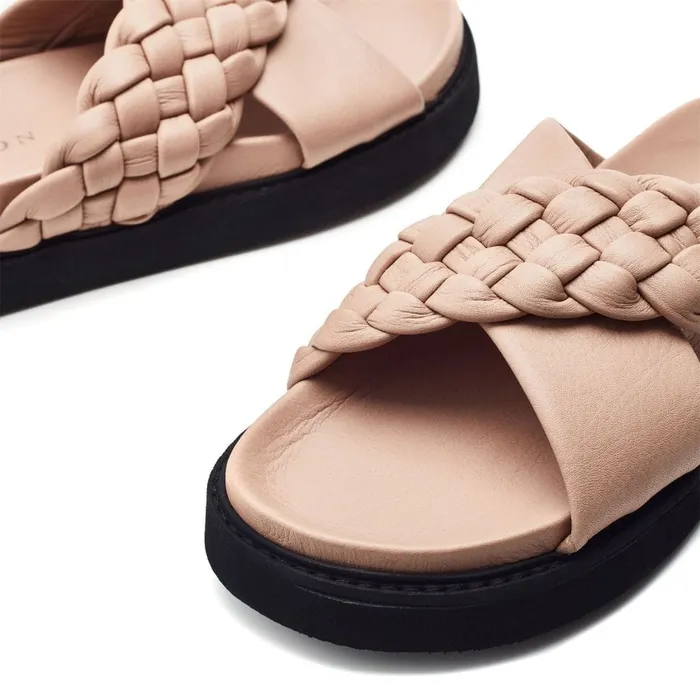 Flatform Sandals Women Moda In Pelle Shoon Sh Aimee Taupe Leather Flatform Sandals Women Moda In Pelle Shoon Sh Aimee Taupe Leather