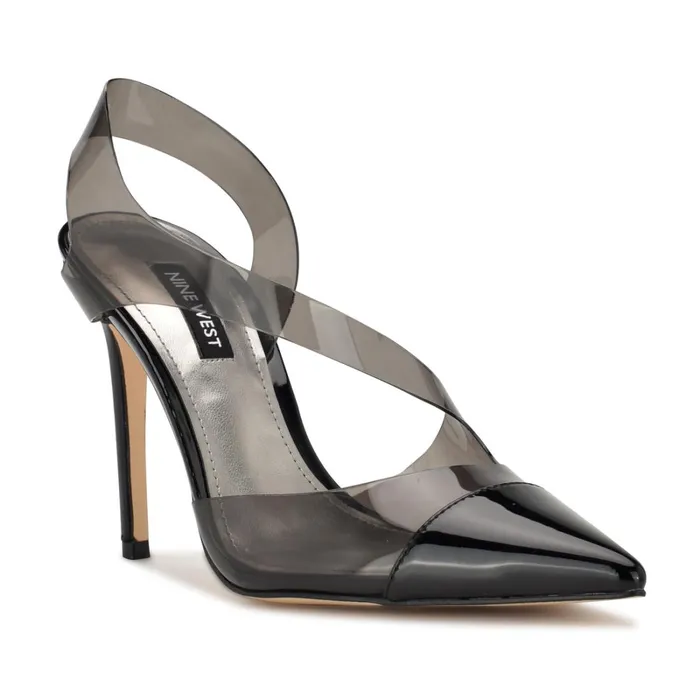 Flawless Pointy Toe Slingback Pumps Blacksmoke Women Nine West Pumps Flawless Pointy Toe Slingback Pumps Blacksmoke Women Nine West Pumps