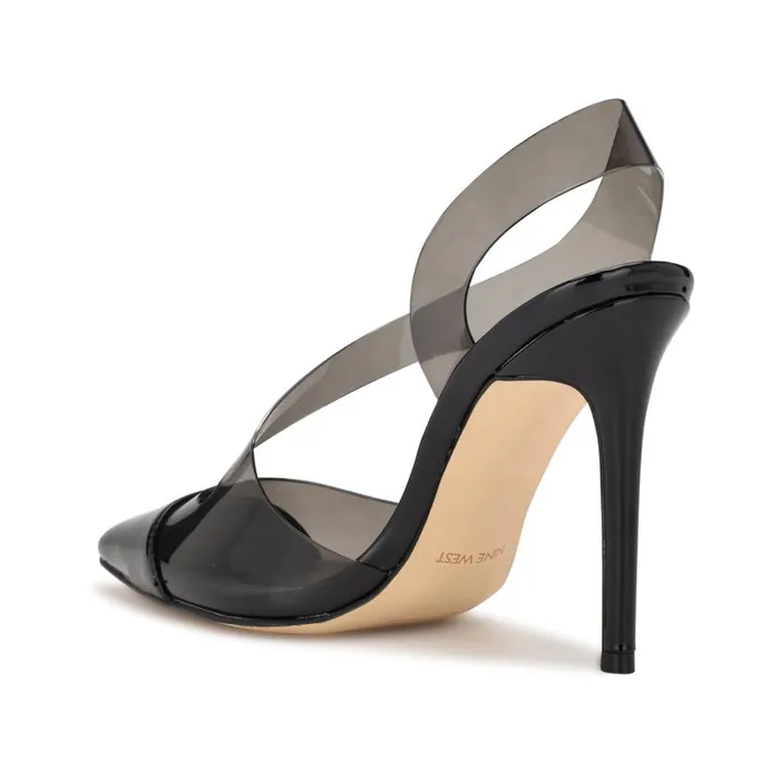 Flawless Pointy Toe Slingback Pumps Blacksmoke Women Nine West Pumps Flawless Pointy Toe Slingback Pumps Blacksmoke Women Nine West Pumps