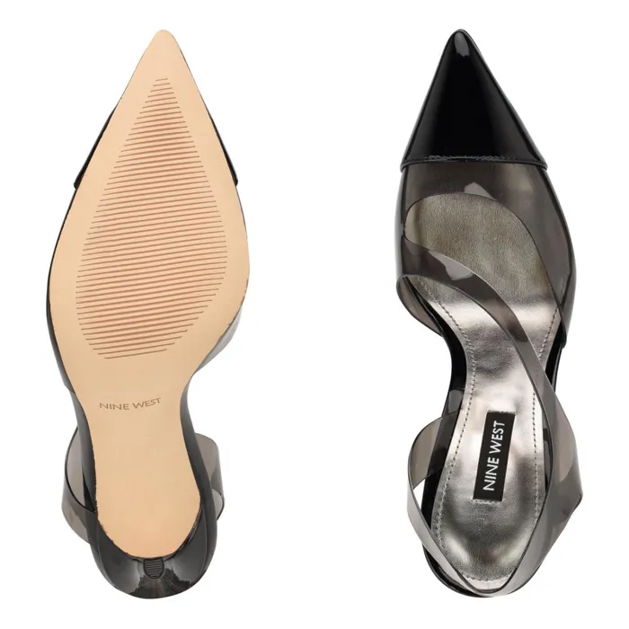 Flawless Pointy Toe Slingback Pumps Blacksmoke Women Nine West Pumps Flawless Pointy Toe Slingback Pumps Blacksmoke Women Nine West Pumps