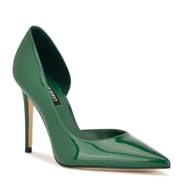 Folowe D039orsay Pointy Toe Pumps Green Women Nine West Pumps