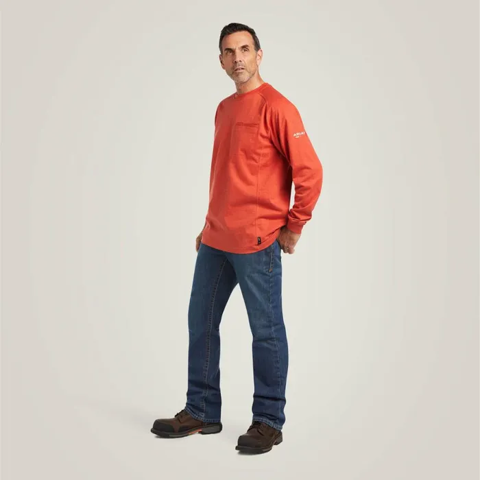 FR Air Crew TShirt Volcanic Heather Men Ariat TShirts and Polos FR Air Crew TShirt Volcanic Heather Men Ariat TShirts and Polos