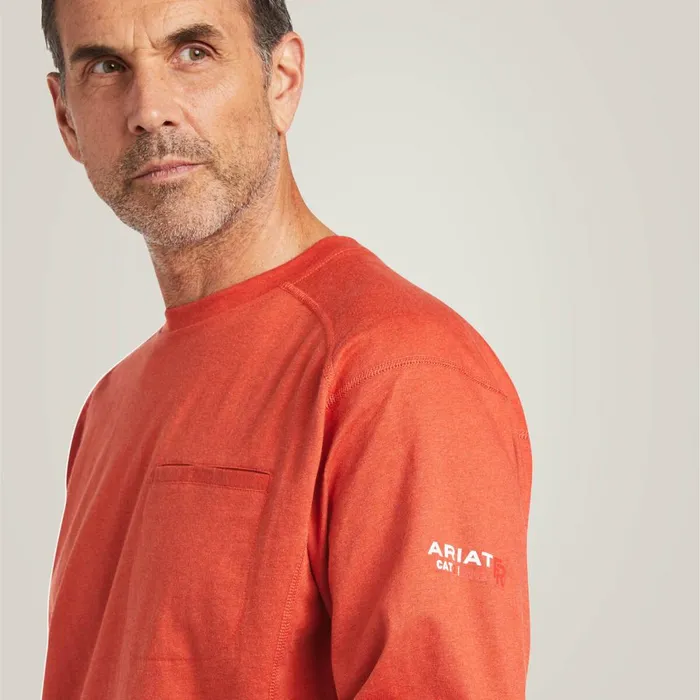 FR Air Crew TShirt Volcanic Heather Men Ariat TShirts and Polos FR Air Crew TShirt Volcanic Heather Men Ariat TShirts and Polos