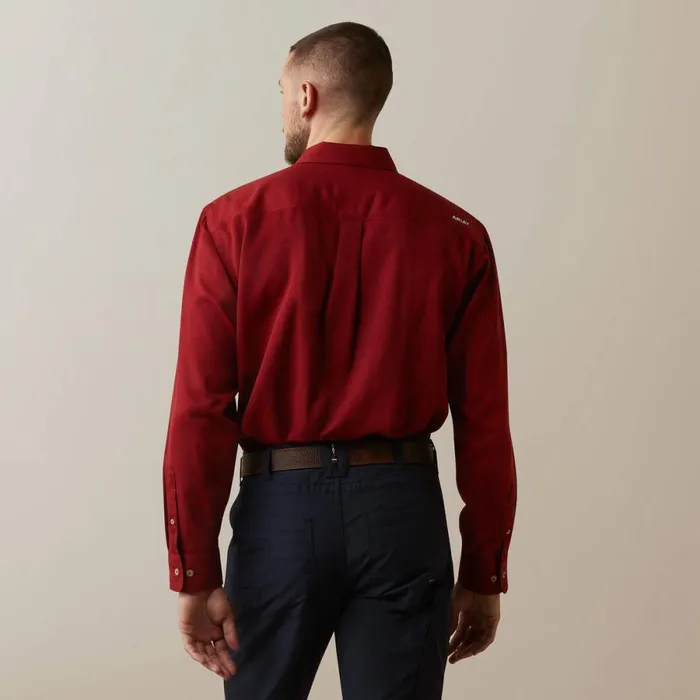 FR Air Inherent Work Shirt Red Heather Men Ariat Button Down Shirts FR Air Inherent Work Shirt Red Heather Men Ariat Button Down Shirts