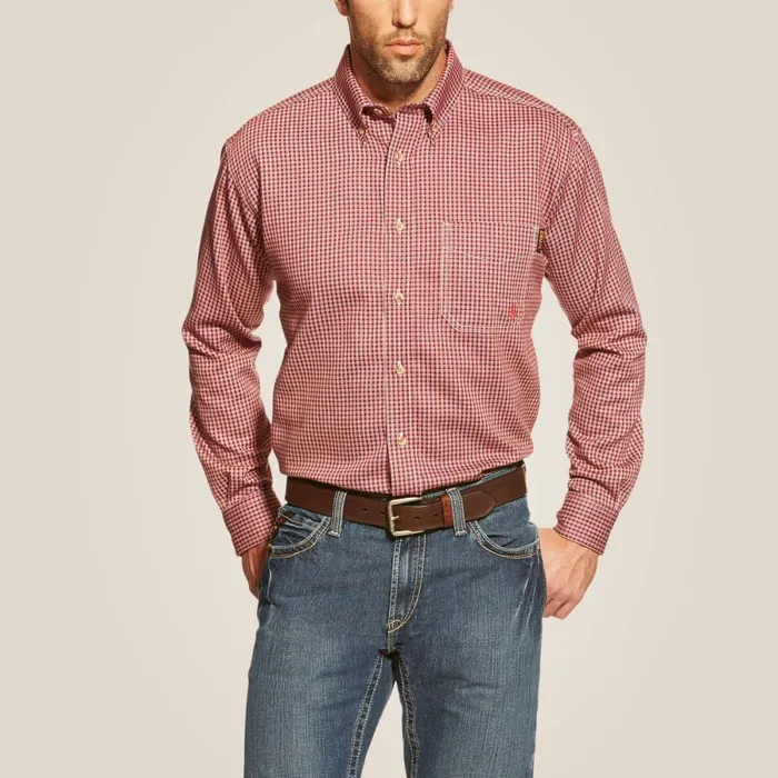 FR Bell Work Shirt Wine Men Ariat Workwear