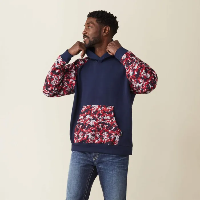 FR DuraStretch Patriot Hoodie Alloy Patriot Men Ariat Sweatshirts and Hoodies