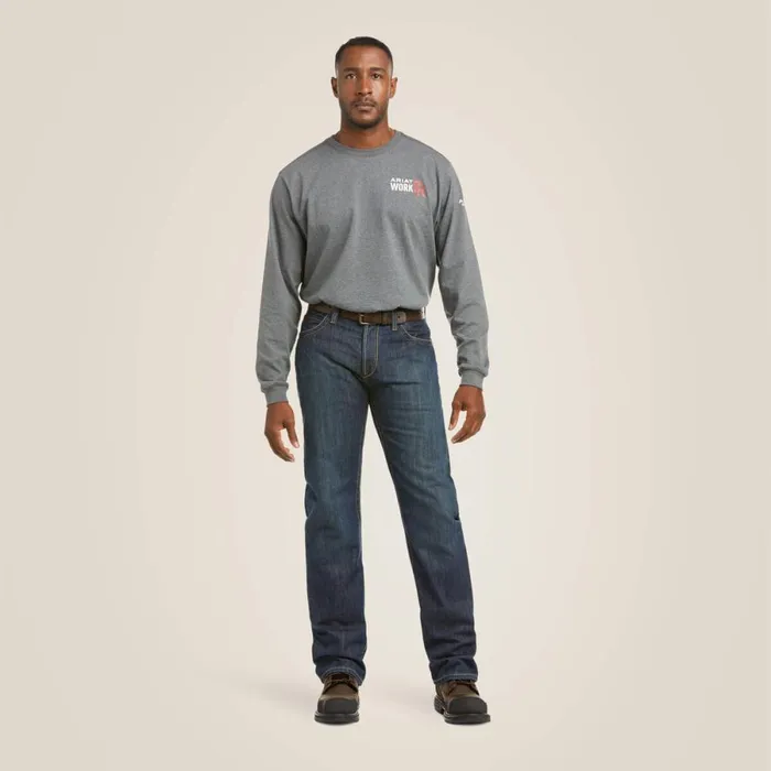 FR M4 Relaxed Basic Boot Cut Jean Shale Men Ariat Workwear FR M4 Relaxed Basic Boot Cut Jean Shale Men Ariat Workwear