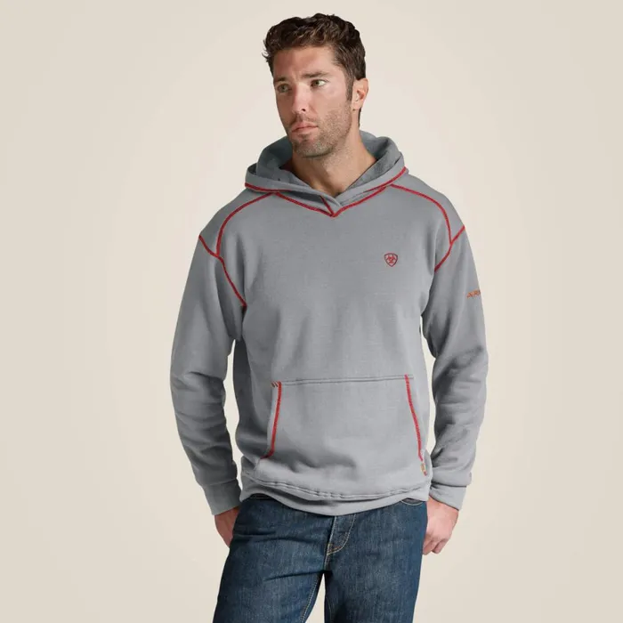 FR Polartec Hoodie Heather Gray Men Ariat Sweatshirts and Hoodies