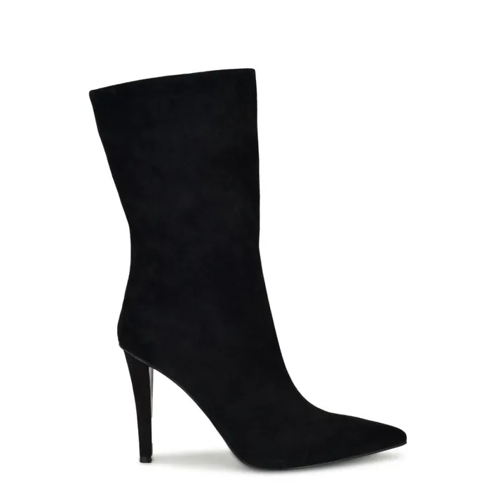 Frenchi Dress Boots Black Women Nine West Boots and Booties