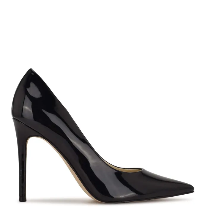 Fresh Pointy Toe Pumps Black Patent Women Nine West Pumps