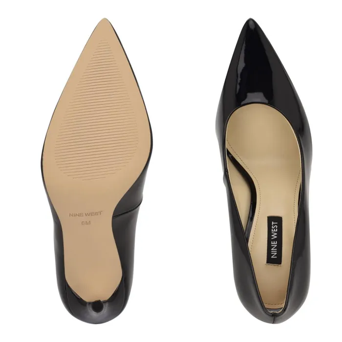 Fresh Pointy Toe Pumps Black Patent Women Nine West Pumps