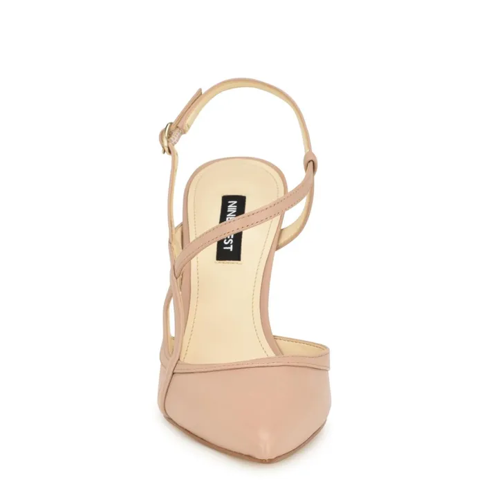 Fresta Dress Pumps Barely Nude Leather Women Nine West Pumps