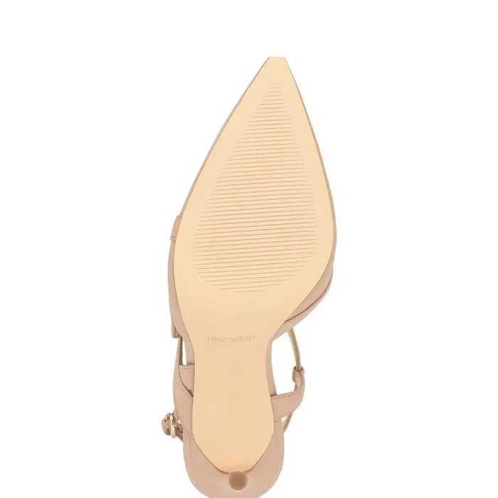 Fresta Dress Pumps Barely Nude Leather Women Nine West Pumps