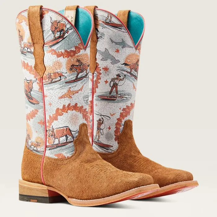 Frontier Western Aloha Western Boot Rusty Roughout Women Ariat Western Boots Frontier Western Aloha Western Boot Rusty Roughout Women Ariat Western Boots