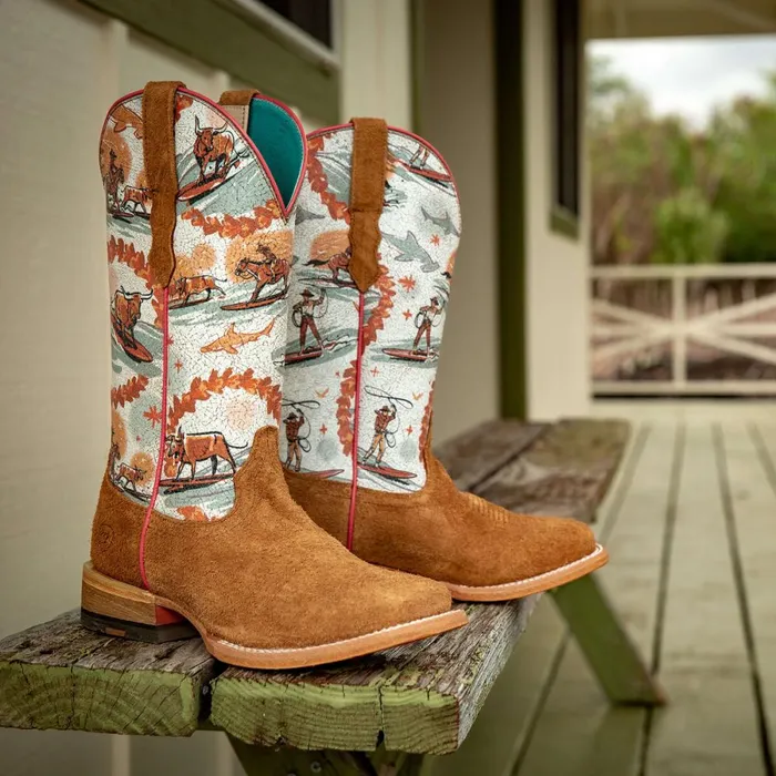 Frontier Western Aloha Western Boot Rusty Roughout Women Ariat Western Boots Frontier Western Aloha Western Boot Rusty Roughout Women Ariat Western Boots