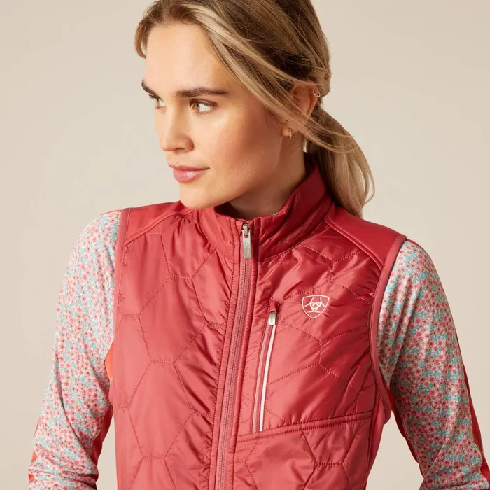 Fusion Insulated Vest Slate Rose Women Ariat Jackets and Vests
