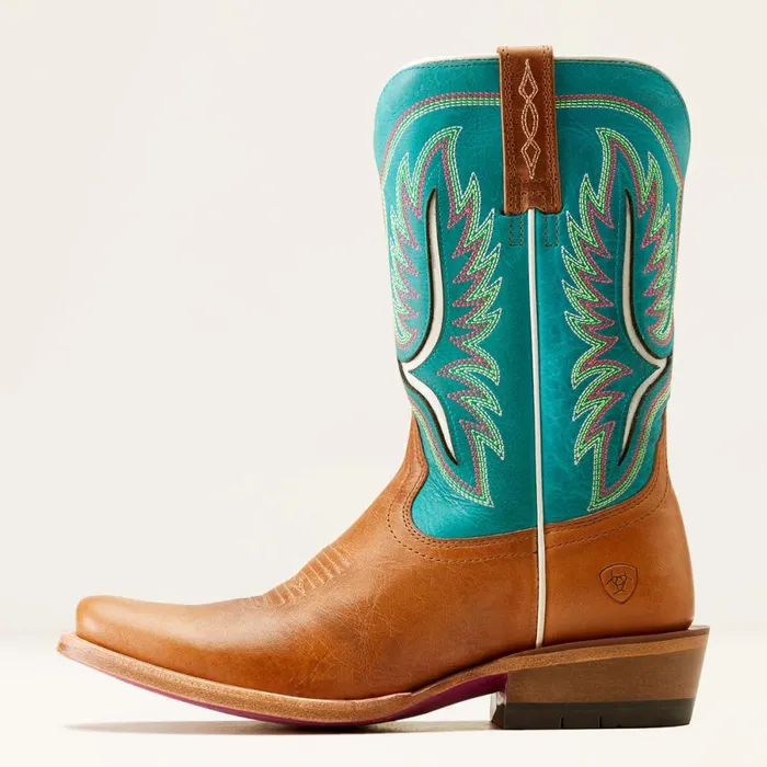Futurity Colt Western Boot Tan Patinacenote Blue Women Ariat Western Boots
