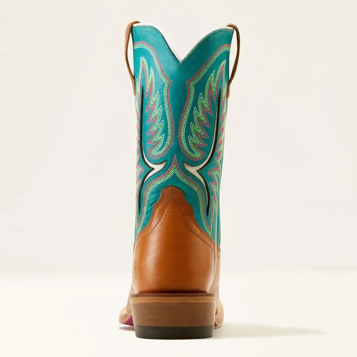 Futurity Colt Western Boot Tan Patinacenote Blue Women Ariat Western Boots