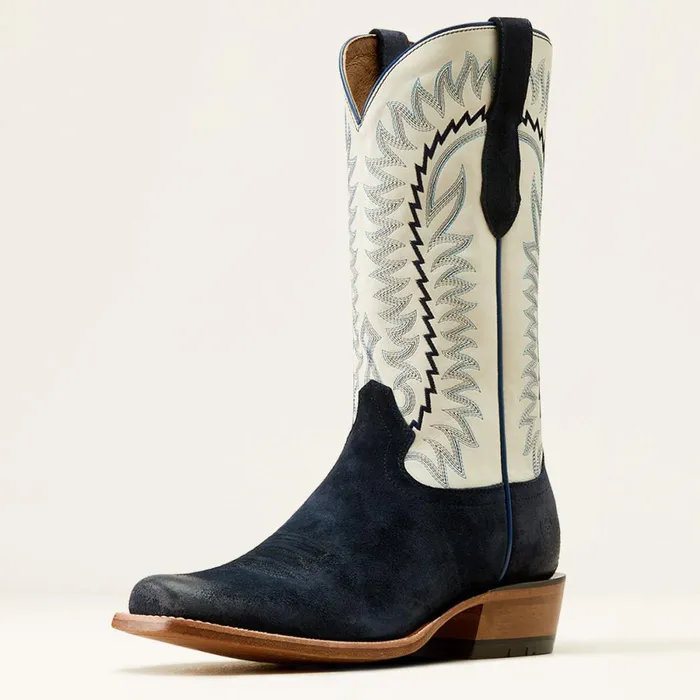 Futurity Time Cowboy Boot Polo Blue Roughoutblanco Men Ariat Western Boots