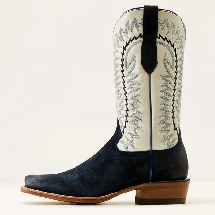 Futurity Time Cowboy Boot Polo Blue Roughoutblanco Men Ariat Western Boots
