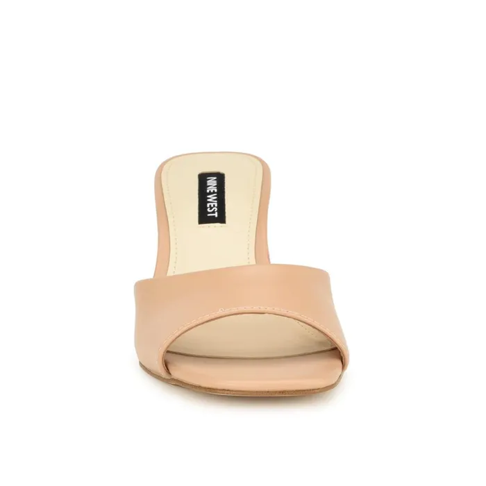 Gagen Slide Sandals Light Pink Women Nine West Low Heel Gagen Slide Sandals Light Pink Women Nine West Low Heel