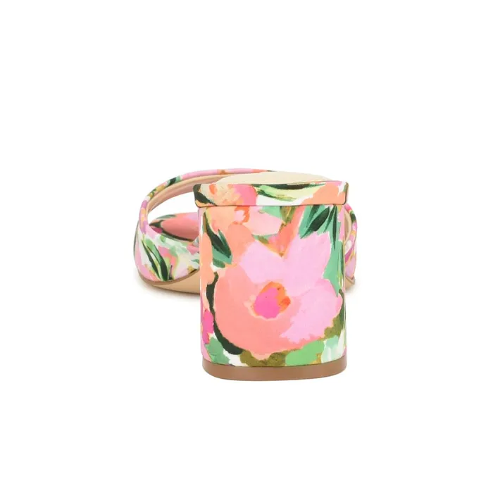 Gagen Slide Sandals Pink Floral Women Nine West Dress