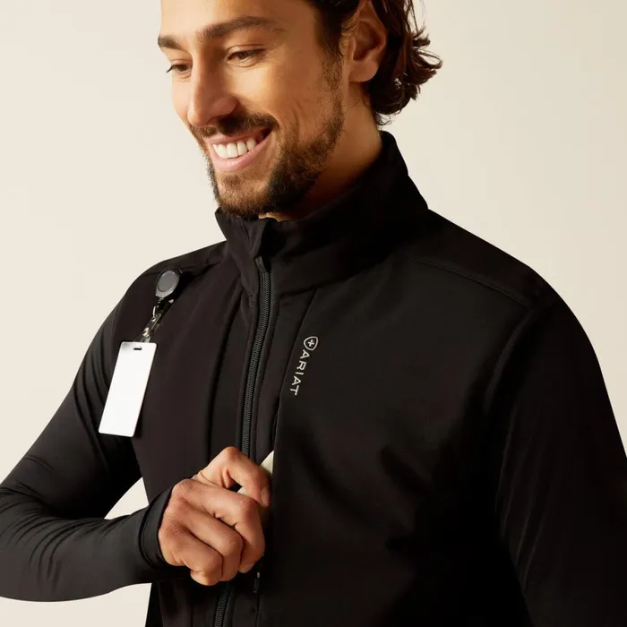 Galen Fleece Scrub Vest Black Men Ariat Scrubs Galen Fleece Scrub Vest Black Men Ariat Scrubs