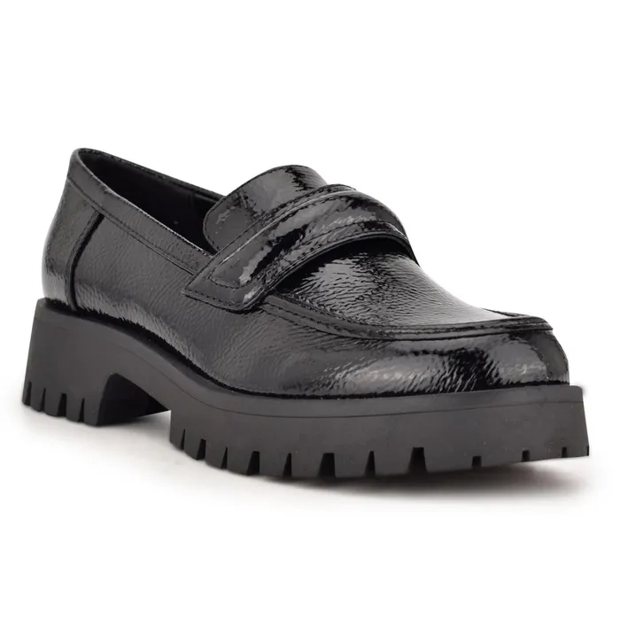 Garren Lug Sole Loafers Black Women Nine West Loafers and Tailored Flats Garren Lug Sole Loafers Black Women Nine West Loafers and Tailored Flats
