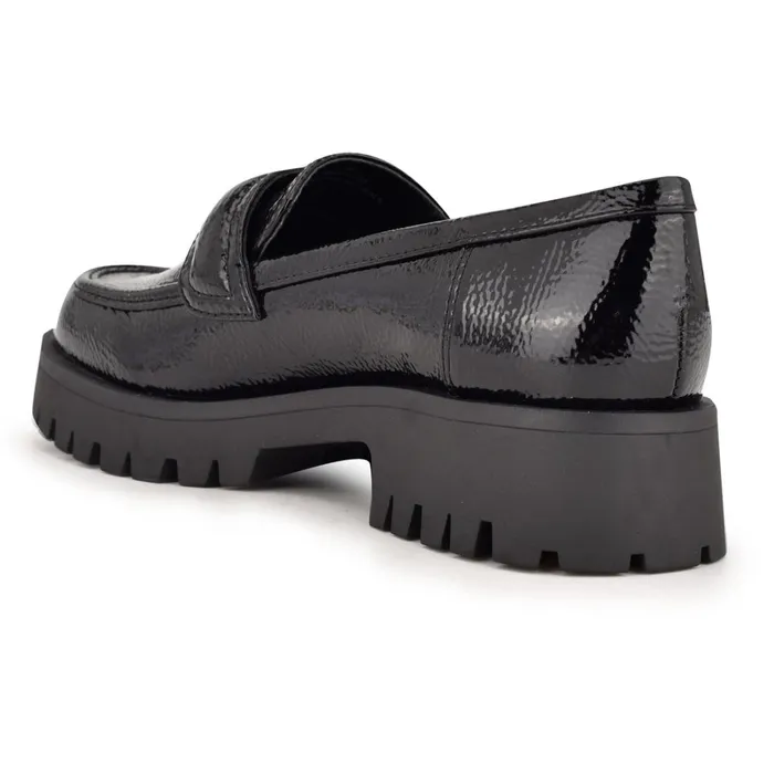 Garren Lug Sole Loafers Black Women Nine West Loafers and Tailored Flats Garren Lug Sole Loafers Black Women Nine West Loafers and Tailored Flats